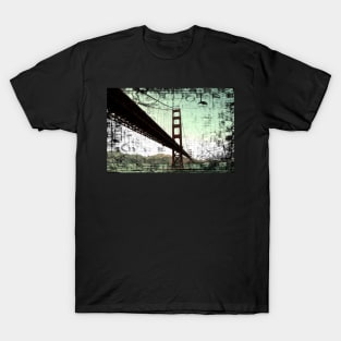 Vintage Green Golden Gate Bridge T-Shirt